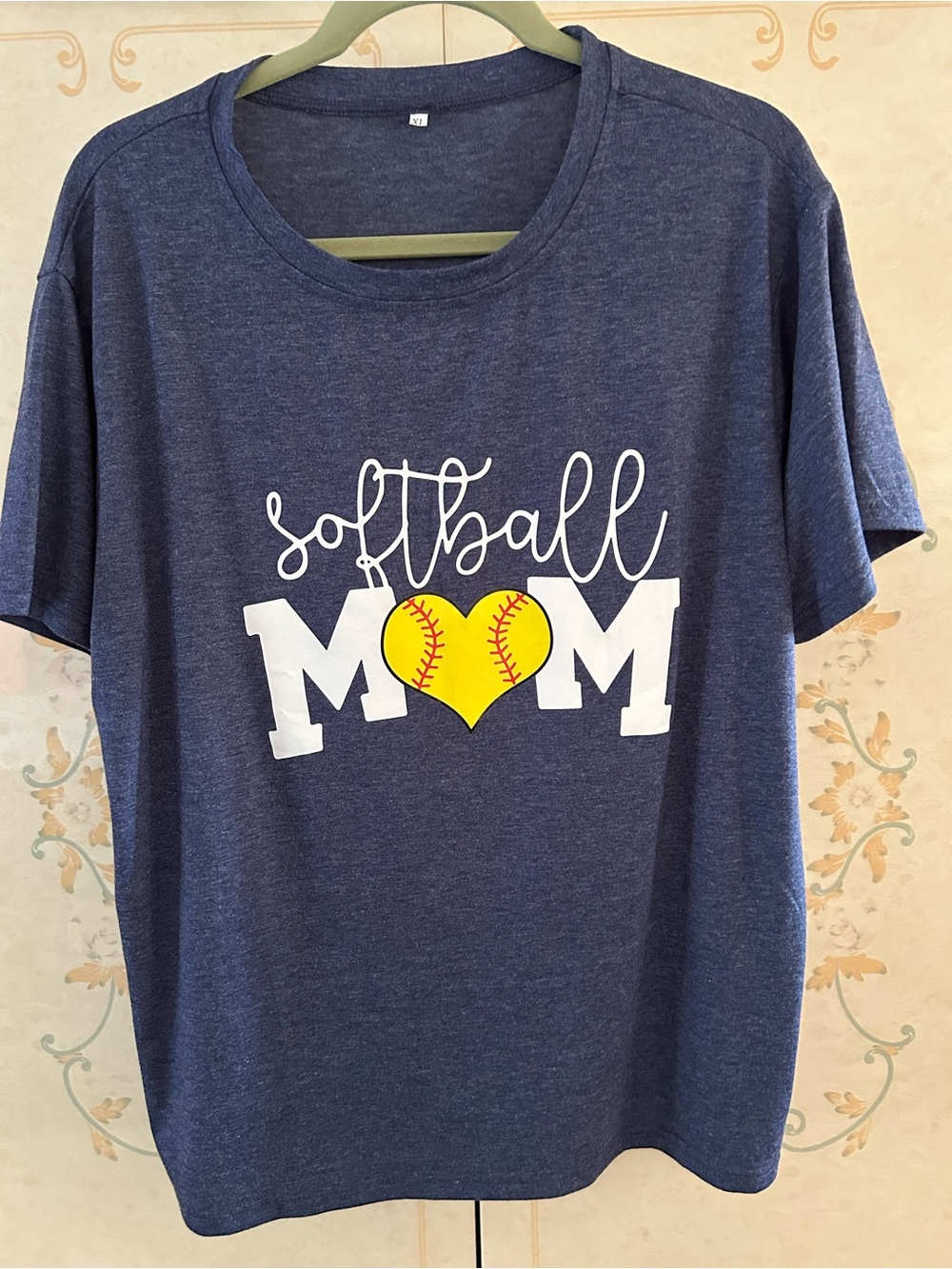 Softball Mom Graphic Tee - Navy